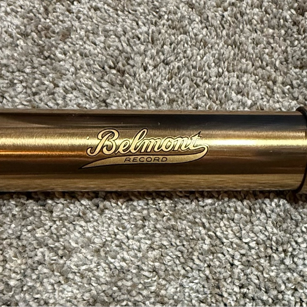 COPY - Vintage Belmont Record Brass Funeral Canister - Document  Holder  1920s